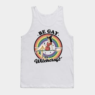 Be Gay Do Witchcraft Gay Lesbian Pagan Pride Witch Halloween Tank Top